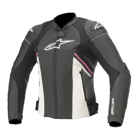 Alpinestars GP Plus R V3 Leather Ladies Jacket - Black/Fuchsia