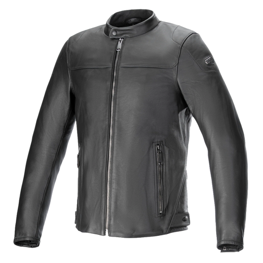 Alpinestars Blacktrack Leather Jacket - Black/Black